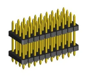 2.00mm Pin Header Triple Rows Double Insulator Straight Dip Type(H=1.5)